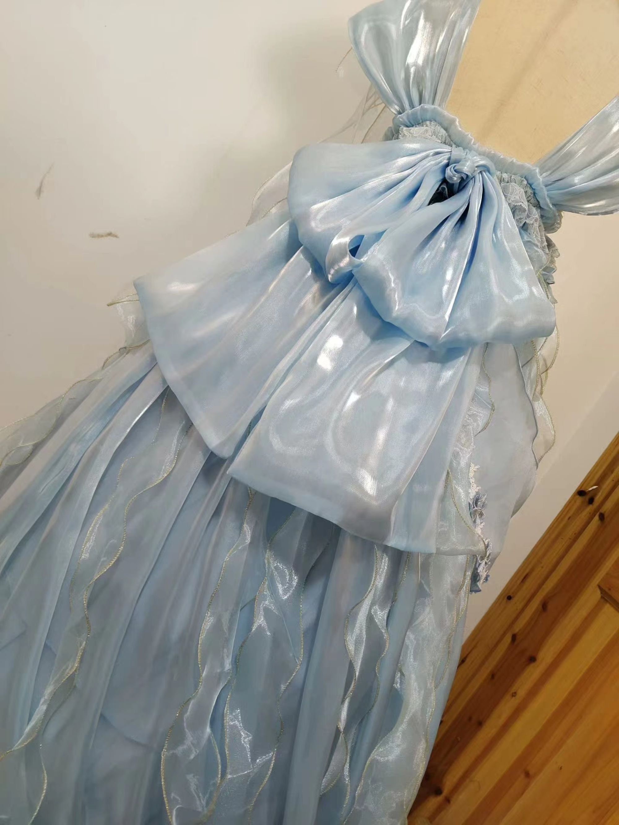 blue jellyfish dress open legs Classic Lolita Jumper Dress, Side Zipper