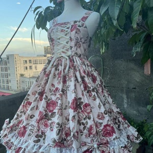 Monica&#39;s Garden Dress Floral JSK OP Daily Dress Prom Handmade Personalize