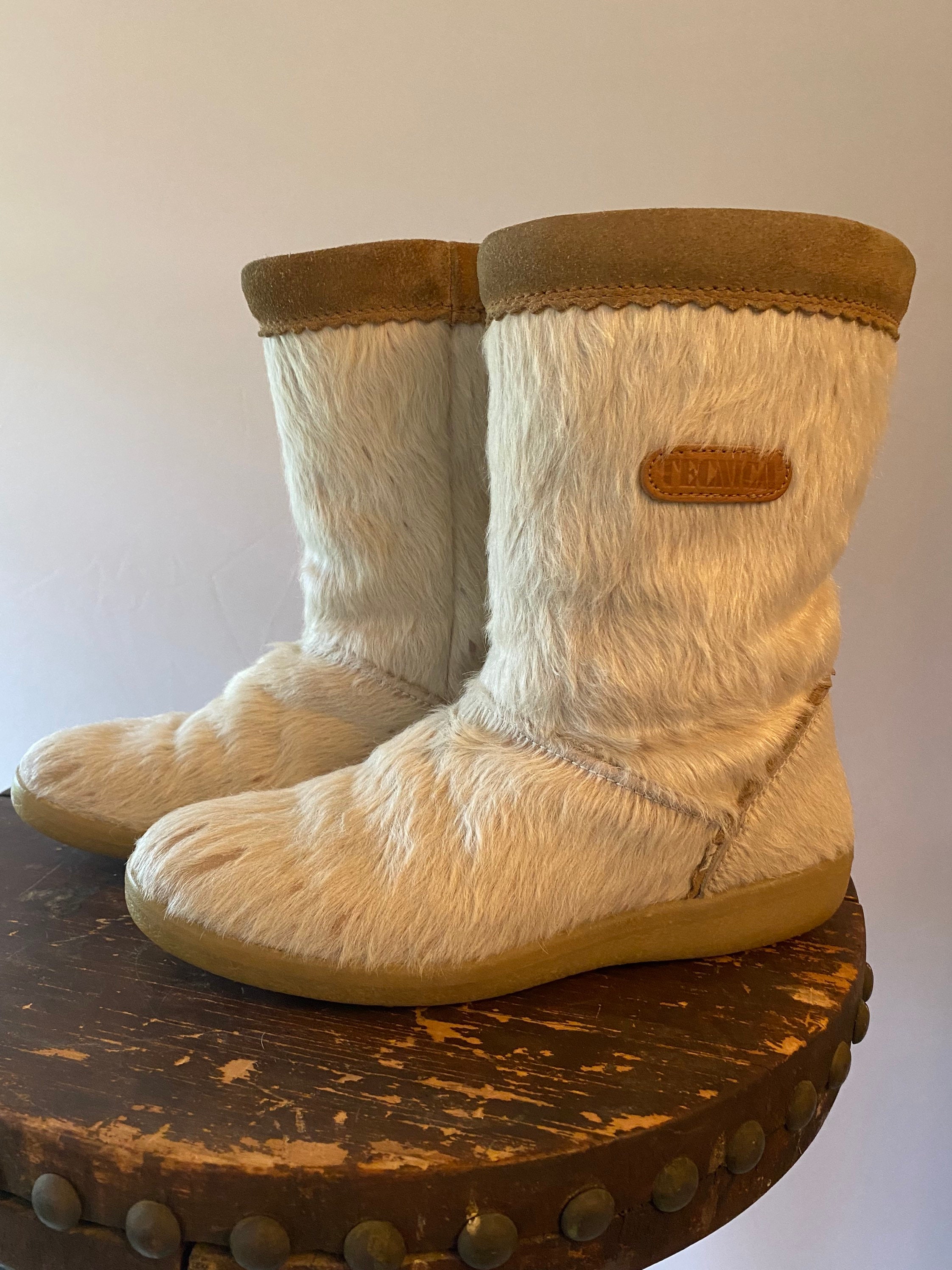 TECNICA Yeti Italian Fur Boots with Sherpa Lining White 5