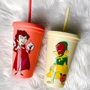 Ready to Ship Wanda & Vision 16 oz Matte Tumblers