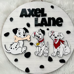 Disneys 101 Dalmatian Name Sign