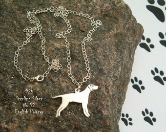 Necklace English Pointer,necklace for her,for birthday,gift necklace,pendant,sterling silver 925,dog,for friends, pendant trendy,handmade