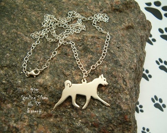 Necklace Basenji necklace for her for birthday gift necklace pendant dog sterling silver 925 dog for friends pendant trendy handmade