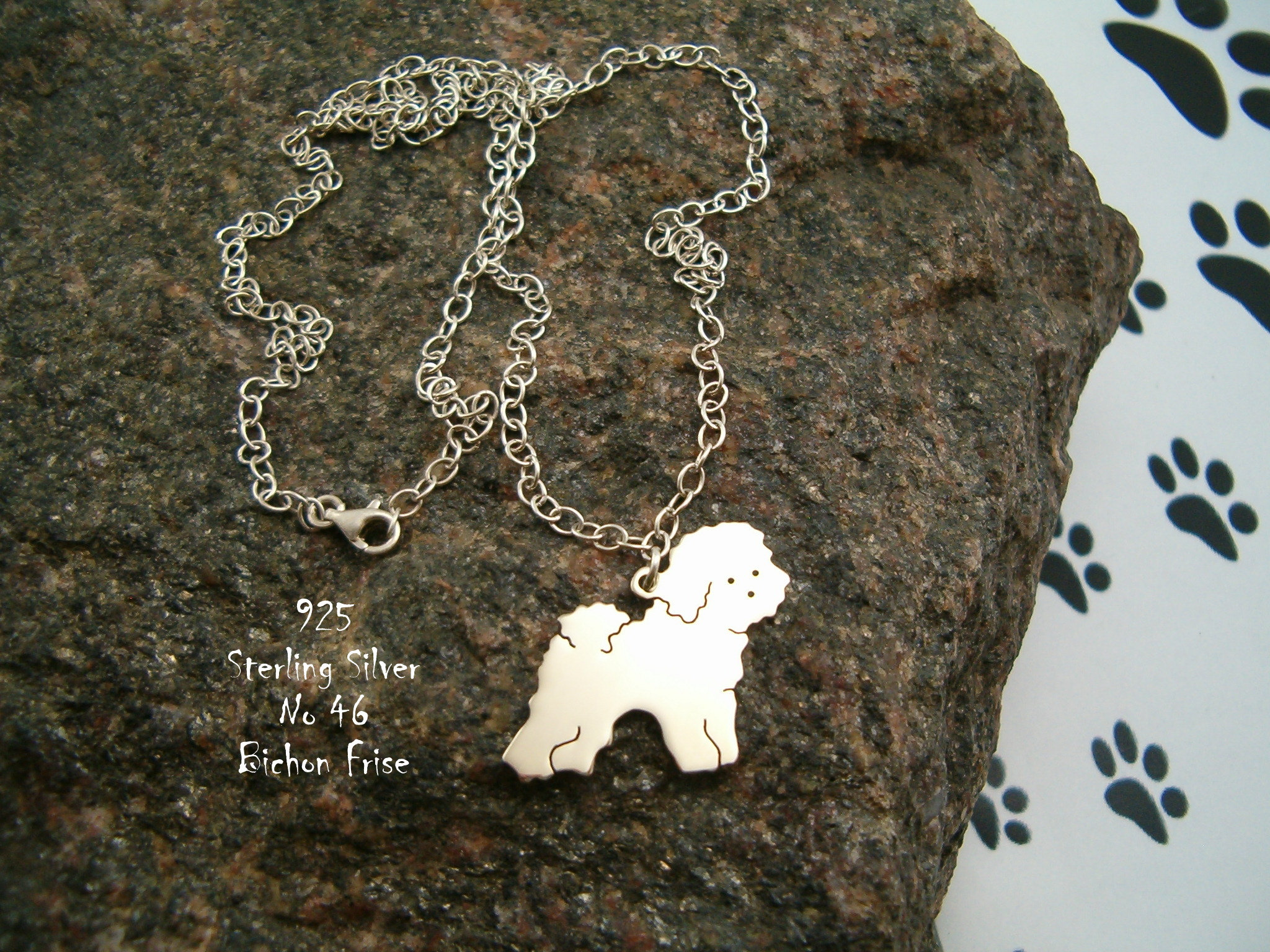 bichon frise necklace
