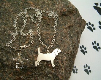 Necklace Beagle necklace for her for birthday gift necklace pendant dog sterling silver 925 dog for friends pendant trendy pet handmade