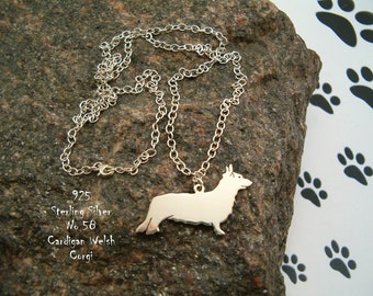 Necklace Welsh corgi cardigan necklace for her for birthday gift necklace pendant dog sterling silver 925 dog for friends pendant trendy