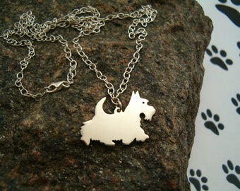 Collier Terrier Collier écossais pour son collier d’anniversaire cadeau pendentif chien argent 925 pour amis race de chiens fait à la main