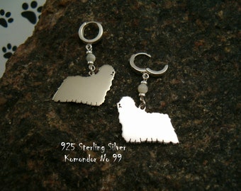 KOMONDOR Earrings * sterling silver * for dog lover * dog breed earrings * gift for her * handmade clips * jewelry dog * for friend * pet