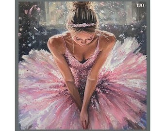 Ballerina Canvas Print: Elegant Dance Studio Wall Art