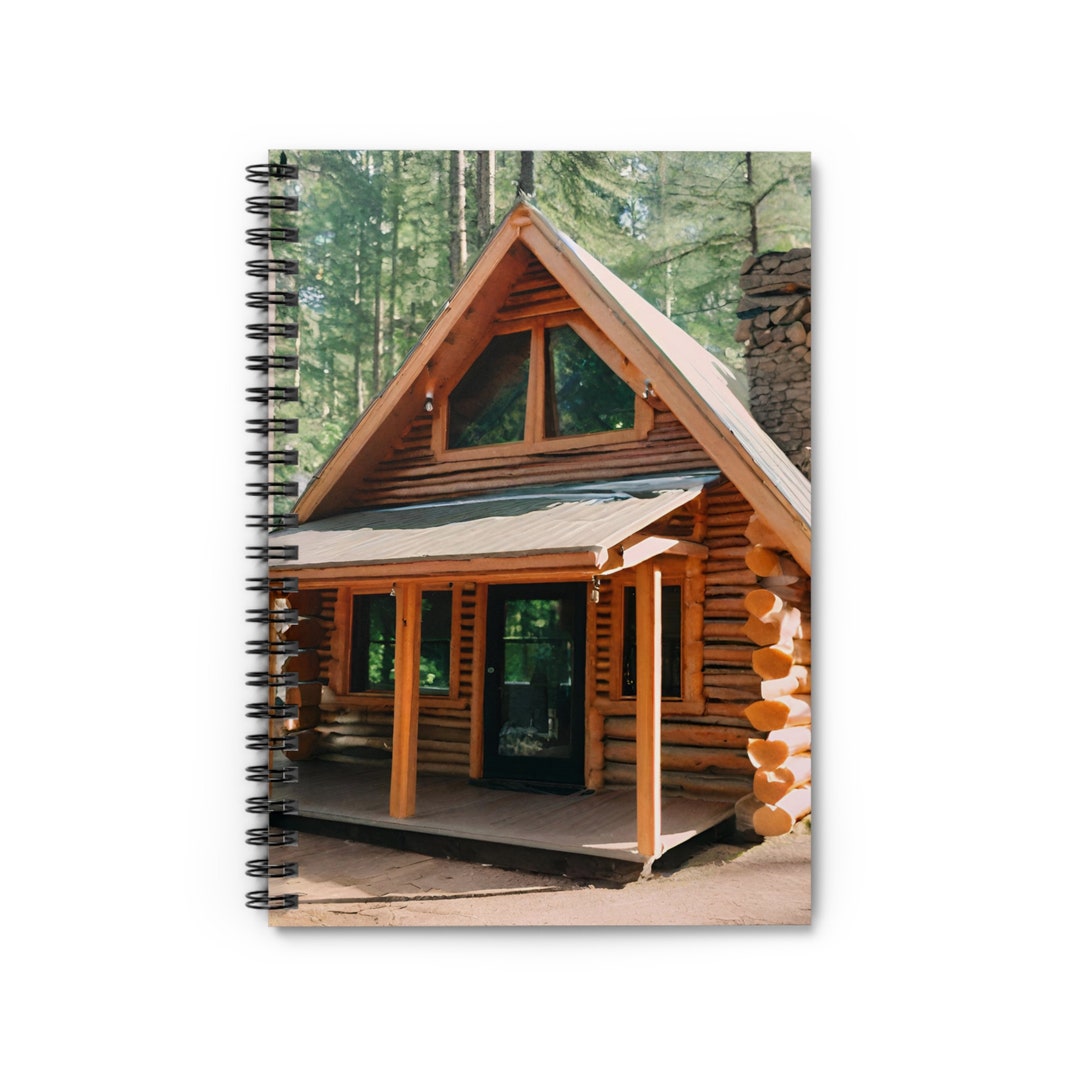 Spiral Notebook Log Cabin - Etsy