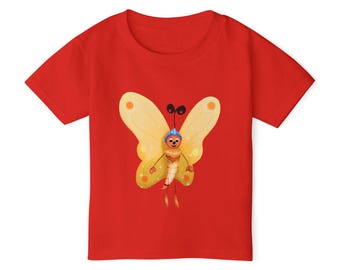 Kleinkind T-Shirt, süßer Jak, Fluff Bugs Kollektion, Kinder T-Shirt, verspieltes Kind Shirt, entzückendes grafisches Top, Geschenk für Kleinkinder, Kinder