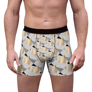 Men&#39;s Boxer Briefs (AOP) - Black&Gold