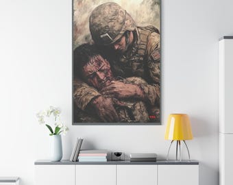 Veteran Tribute Canvas Print: Memorial Day Military Wall Art