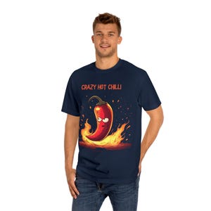 Spicy Tee, Hot Pepper Shirt, Chilli Lover Tshirt, Unisex Foodie Top, Bold Graphic Chili Print