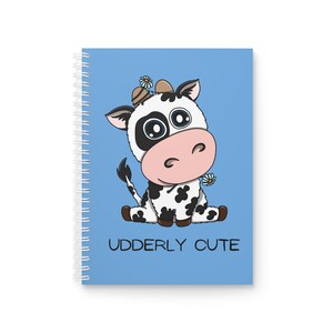 Spiral Notebook featuring Brie the baby cow