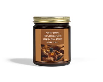 Musk Toilet Humor Candle Coconut Apricot Wax Candle