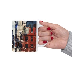 Ceramic Mug, Big City Vibe - Urban Coffee Cup, Traveler Tea Mug, Cityscape Drinkware, Architecture Lover Gift, Modern Coffee Cup