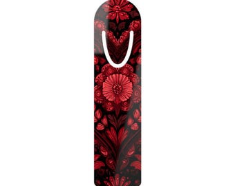 Floral Aluminum Bookmark: Personalized Book Lover Gift