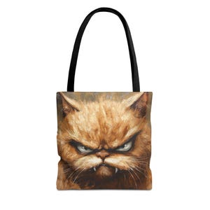 Grumpy Cat draagtas - grappig dierenvriend cadeau, Sarcastic Cat Lady-boodschappentas, herbruikbare boodschappentas, milieuvriendelijke canvas schoudertas,