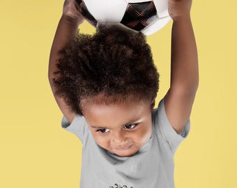 Camiseta de fútbol para niños pequeños: Camiseta deportiva infantil, regalo para aficionados al fútbol