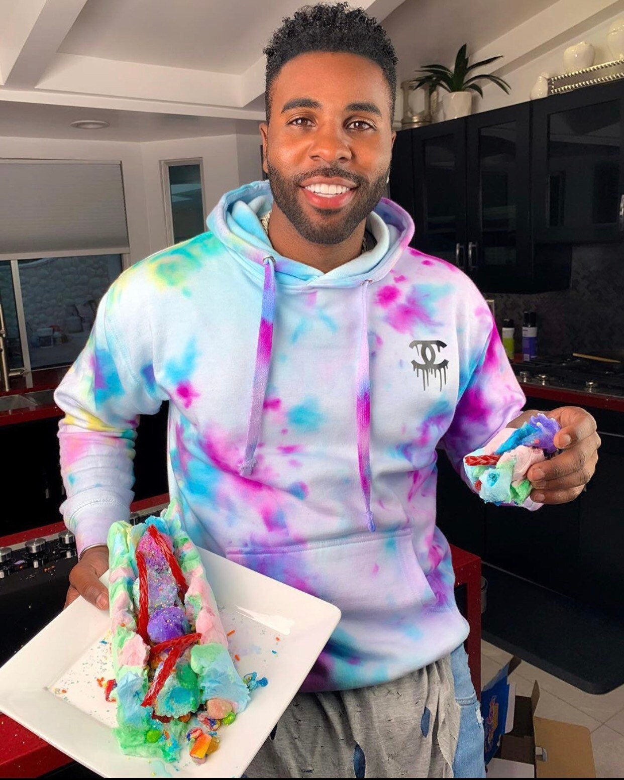 cotton candy tie dye hoodie