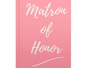 花嫁介添人ジャーナル ピンクの罫線入りノート ブライダルパーティーへの贈り物 花嫁からの結婚婚約とベビーシャワーのギフトアイデア