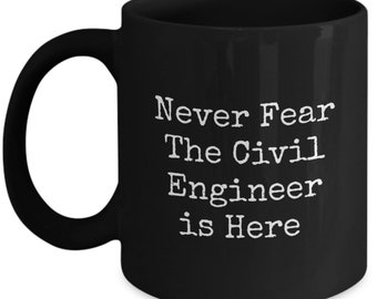 Civil engineer colored mug, gift ideas for civil engineers for men, women, him, her, birthday, christmas, funny coffee cup
