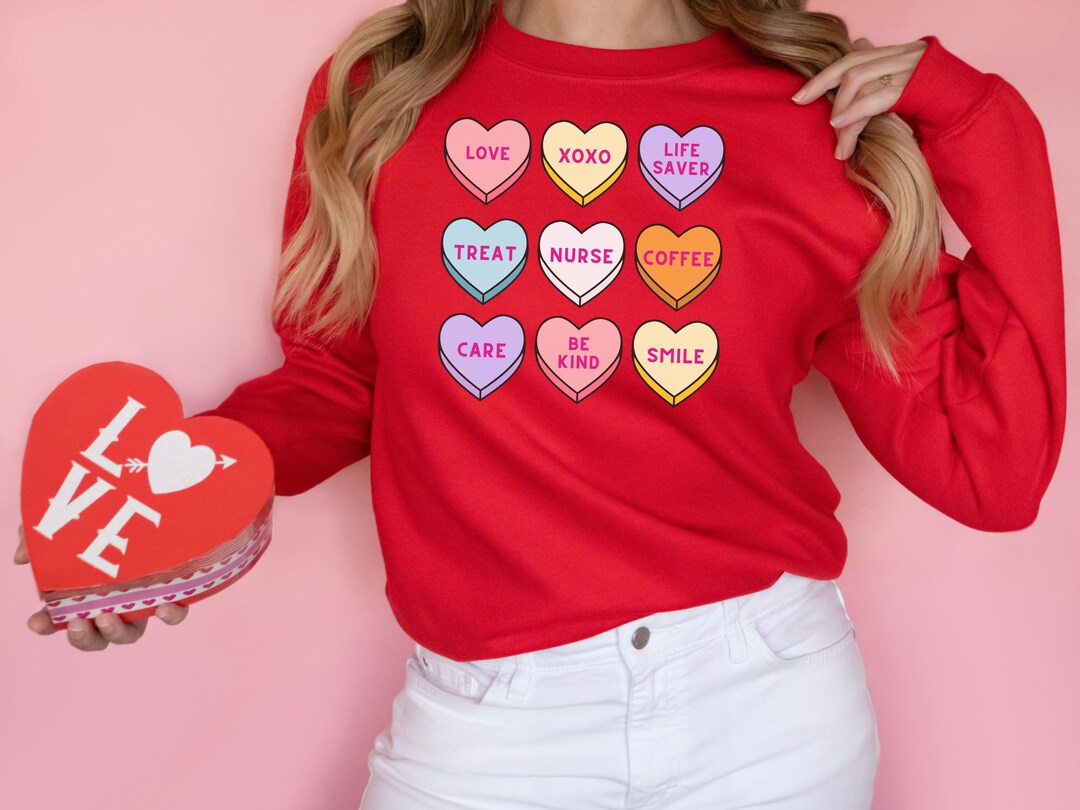 Nurse Valentine's Day Shirt SVG - Valentine's Day Sublimation Design ...