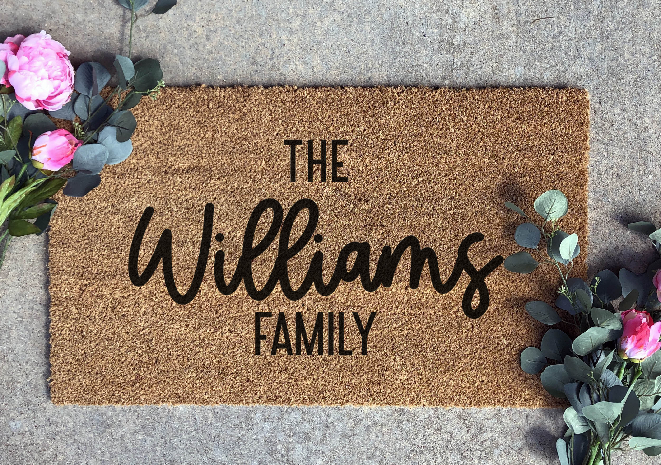 Custom Last Name Doormats Custom Entryway Doormat Alfombra Etsy