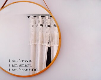"You're Amazing" Vinyl Wall Decal – Inspirational Art For Bathroom Mirror – Made In USA