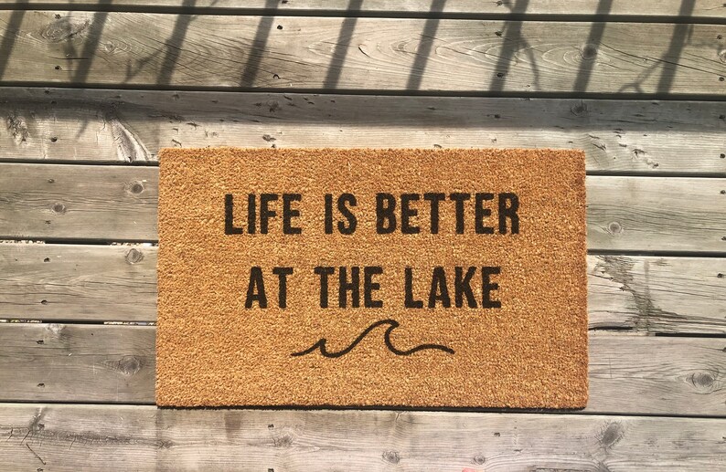 Lake House Doormat Nautical Mat Wedding Gift Etsy