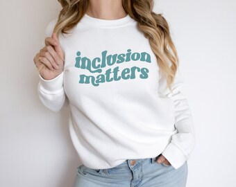 Inclusion Matters Teacher SVG: Retro Special Education Design (Digital Download)