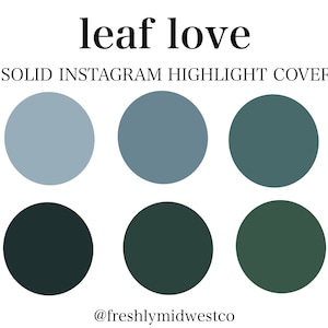 Leaf Love Instagram ハイライト カバー - 単色 Instagram ハイライト リール - Instagram ハイライト カバー アイコン