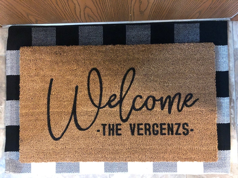 Custom Doormats Design Your Own Personalized Entryway Etsy