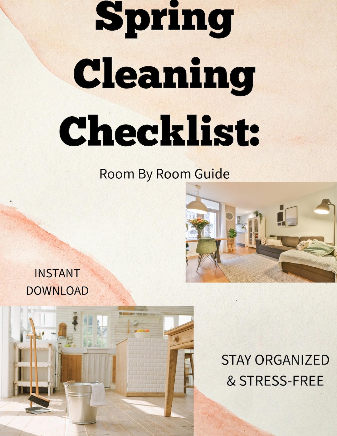 Spring Cleaning Checklist | Room-by-room Printable Guide - Etsy Australia