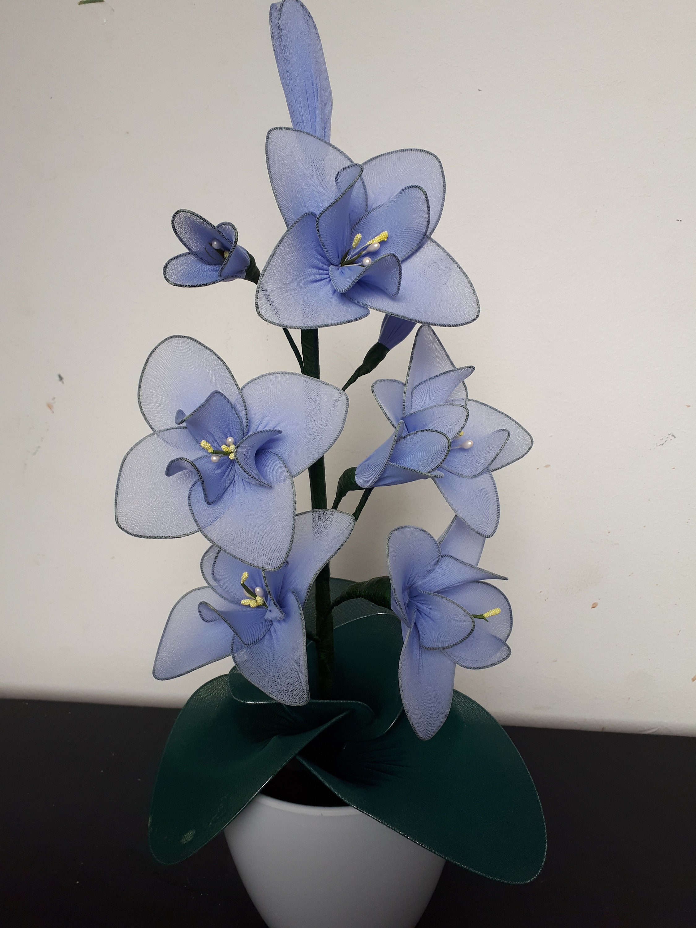 Nylon Flower Orhid Etsy