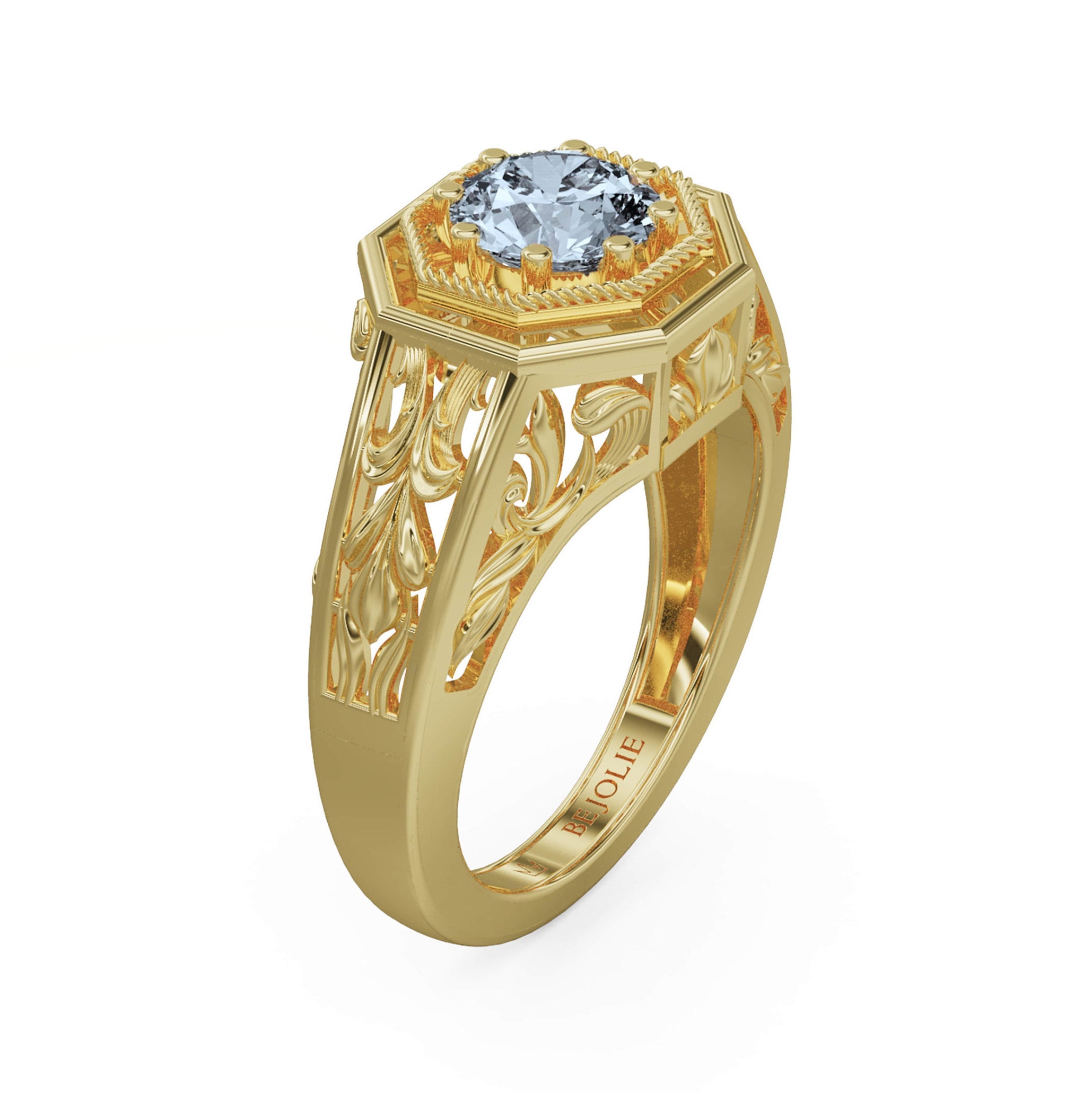 Natürlicher 1 Karat Diamant Vintage Gold Ring Etsy Natürlicher 1 Karat Diamant Vintage Gold Ring Etsy