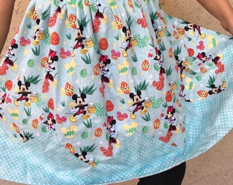 Mickey and Minnie Easter Apron Pot Holder set Disney