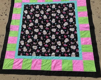 Dia De Los Muertos Day of the Dead Sugar Skulls Quilt