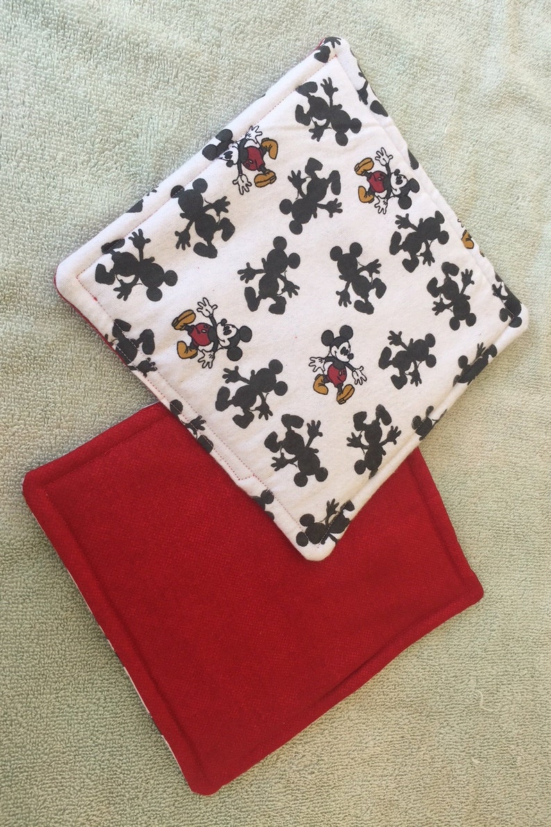 Mickey Mouse Pot Holders Kitchen Decor Etsy
