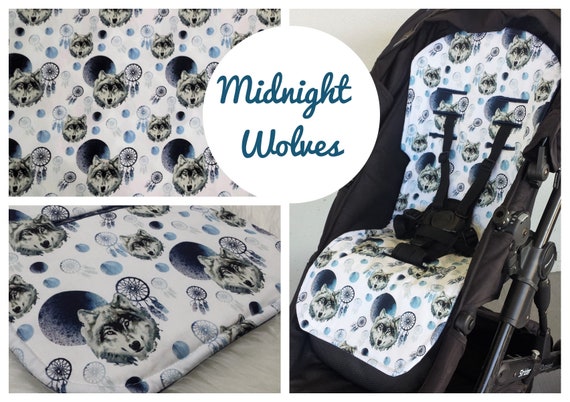 PRAM COVER SET DRESSING PILLOW PERSONALISED UNIVERSAL PUSHCHAIR BOYS GIRLS BLING