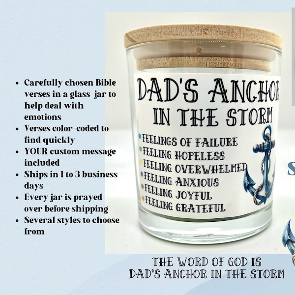 Dad Gift, Read Me When Jar, Bible Verses for encouragement, Jar of Bible Verses, Christian Gift