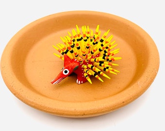 Alebrije Mini Puercoespín, Alebrije Tallado en Madera, Alebrije Pintado a Mano