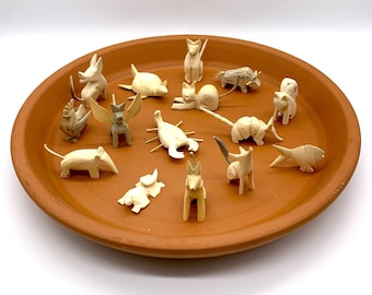20 Mini Holz Alebrijes, Malen Sie Ihre eigenen Alebrije