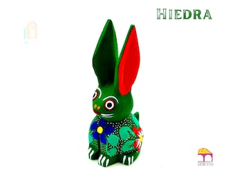 Mini Bunny Alebrije, Wood Carved Alebrije, Hand Painted Alebrije