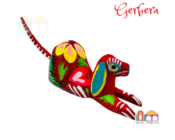 Hand Painted Alebrije Mini Dog with long ears Alebrije Wood Carved Alebrije Hand Painted Alebrije Mini Dog with long ears Alebrije Wood Carved Alebrije