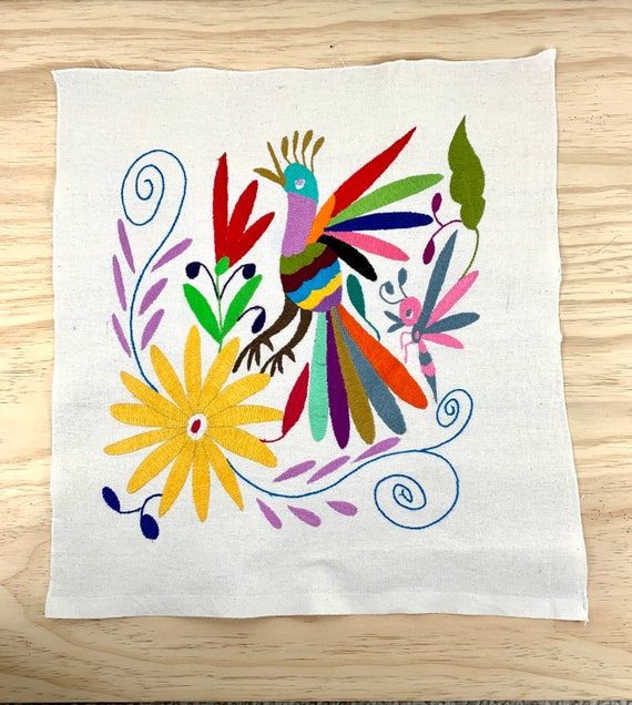 Otomi Embroidery 18 X 18 Otomi Art Tenango De | Etsy