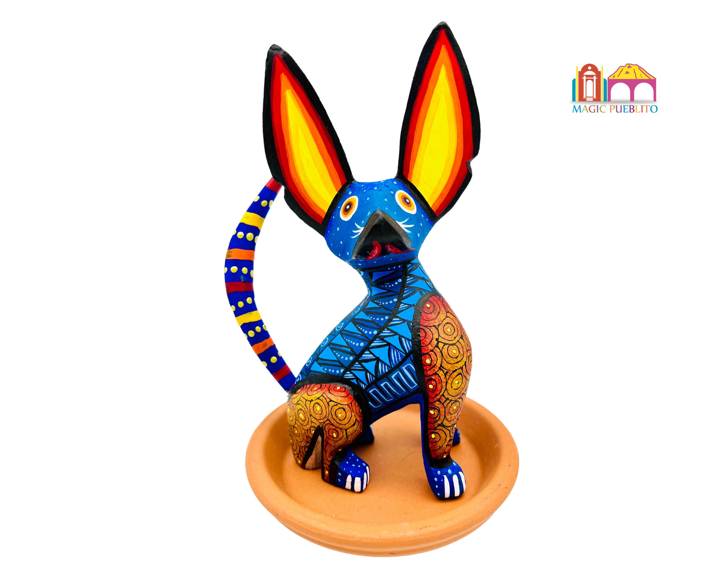Chihuahua Dog Alebrije, Oaxaca Wood Carved Alebrije - Etsy