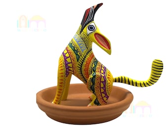 Varg Alebrije, Snidad Trä Alebrije, Spirit Animal