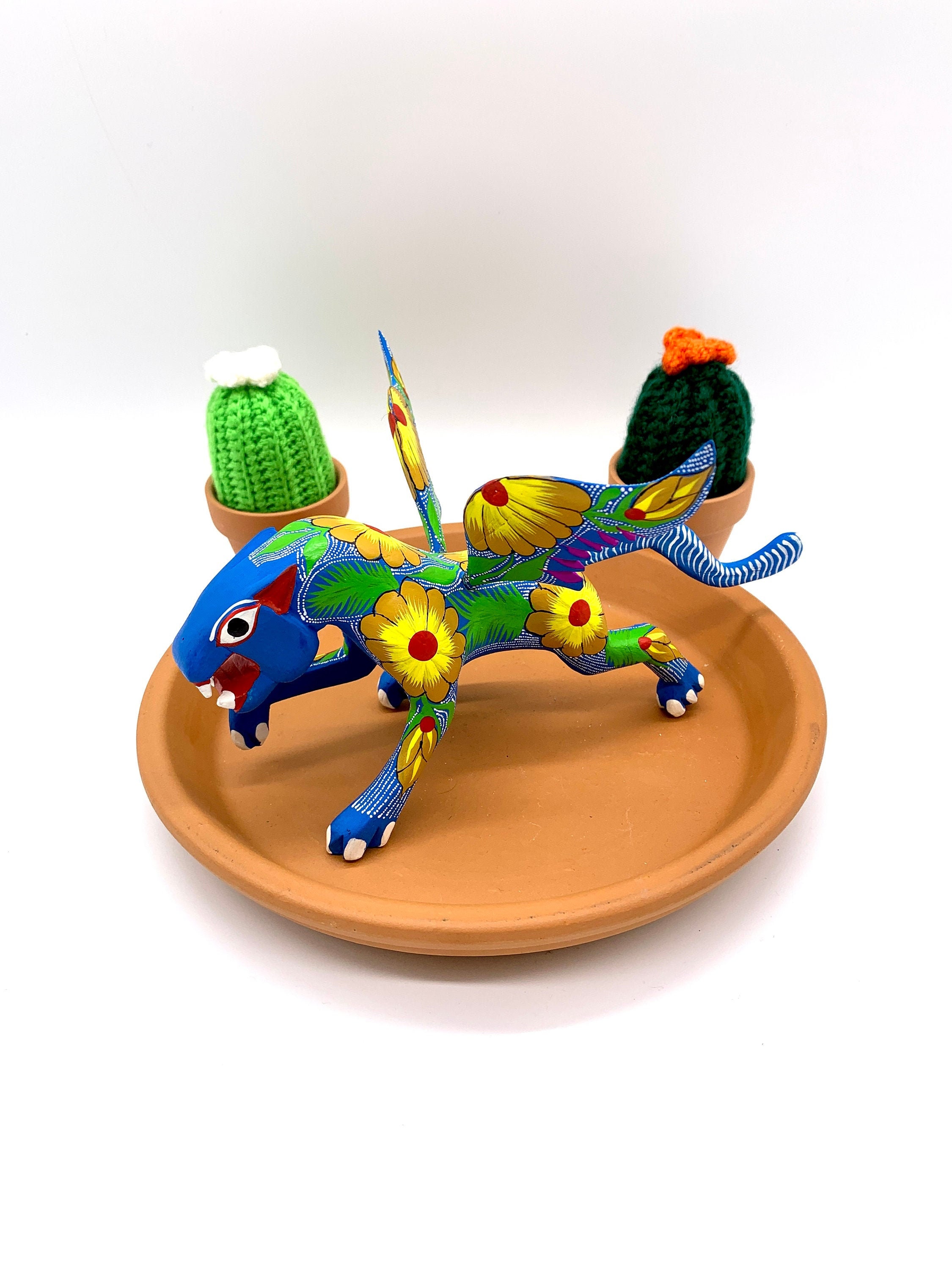 Winged-jaguar Alebrije, Oaxaca Wood Carved Alebrije - Etsy